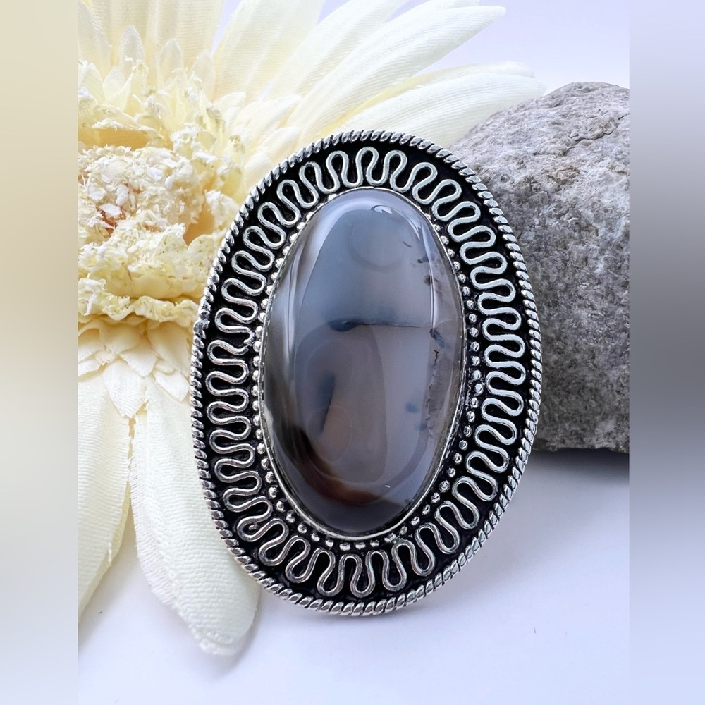 BOTSWANA AGATE RING - Picture 9 of 9
